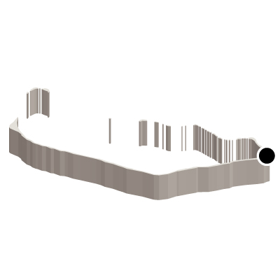 マーシャル諸島共和国無料フリーイラスト｜首都・立体(白)